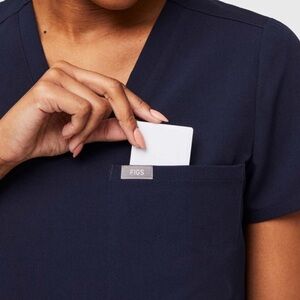 Figs Women's Navy Catarina Scrub Top